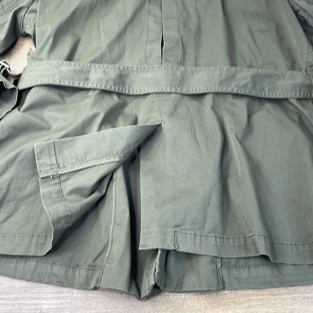 Coldwater Creek Women’s  Army Green Belted Utility Jacket, Size 18 - Picture 13 of 14